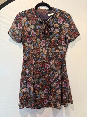 one clothing Black Floral Print Dress